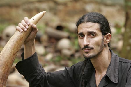 Ofir Drori with seized ivory